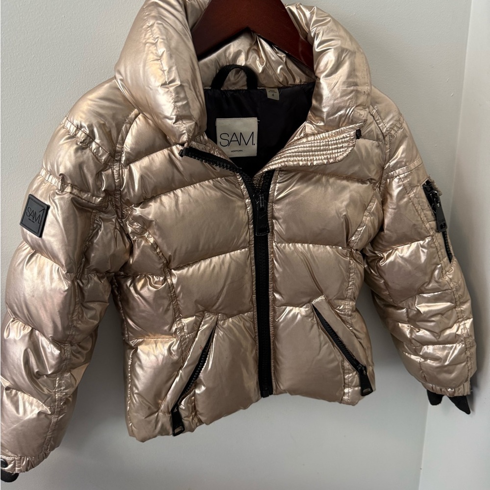 SAM. Metallic Kids Puffer Jacket